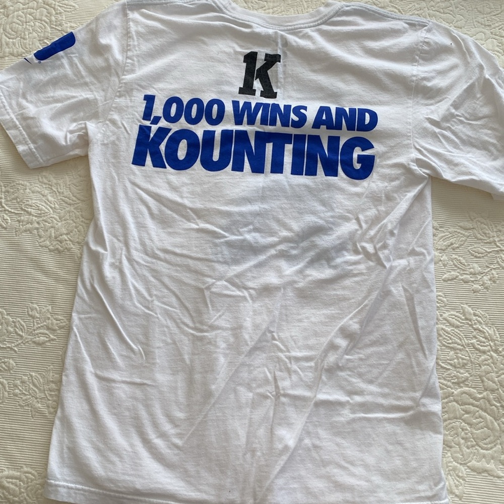 Nike Coach K 1,000 wins and kounting wire Tshirt size small